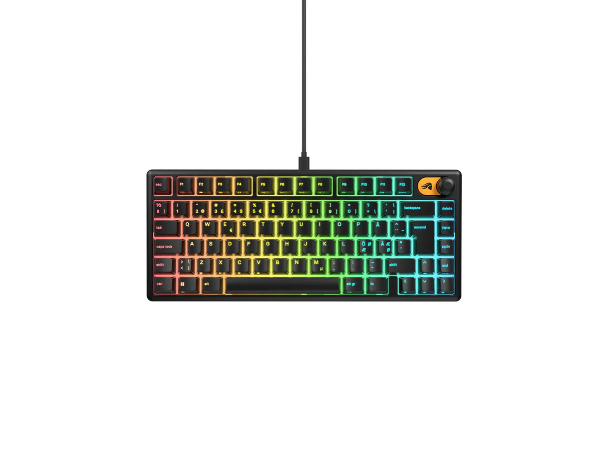 Glorious GMBK 75% Membrane Wired Keyboard Black