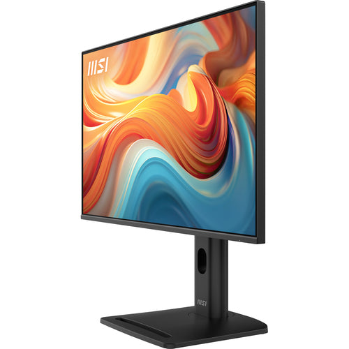 MSI PRO MP275PGDE E14 – 27″ IPS-skærm, 144 Hz – skærmen set skråt forfra
