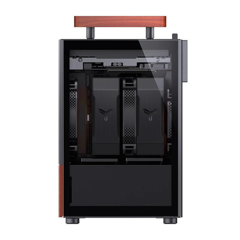 Jonsbo T6 Mini-Tower, Mini-ITX, Tempered Glass, Wood - Black Dongguan Sibositong Industrial Co., Ltd. (Jonsbo)
