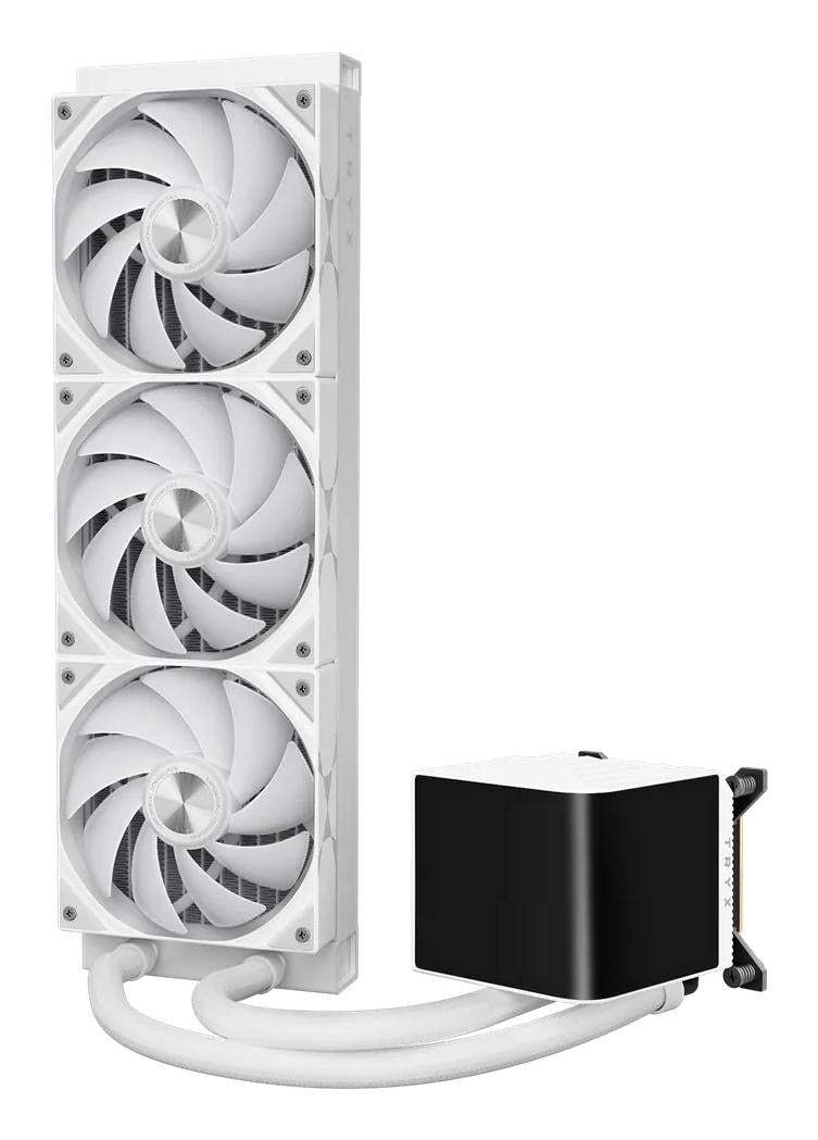 TRYX PANORAMA Upgraded 360mm AIO Liquid Cooler ARGB White TRYX