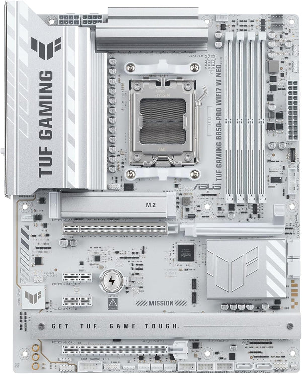 ASUS TUF Gaming B850-PRO WIFI7 W NEO – bundkort – AM5 – Hvid