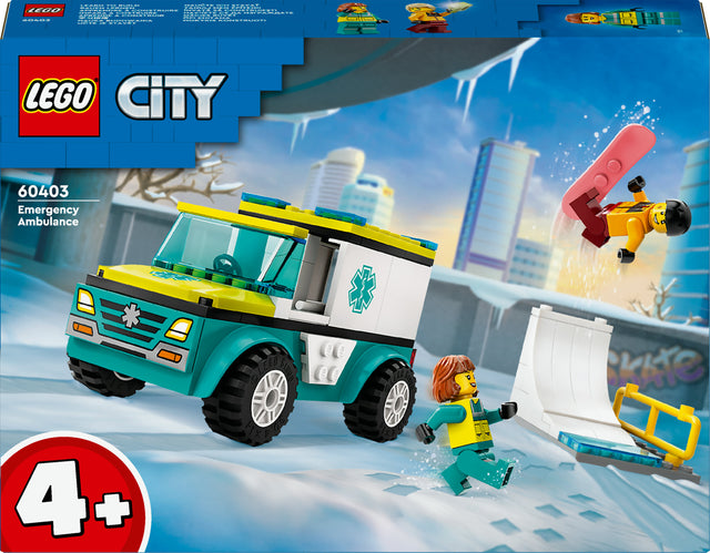 LEGO City - Emergency Ambulance and Snowboarder (60403) LEGO