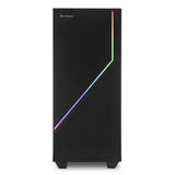 Sharkoon RGB FLOW, tower case (black, side panel of tempered glass) Sharkoon