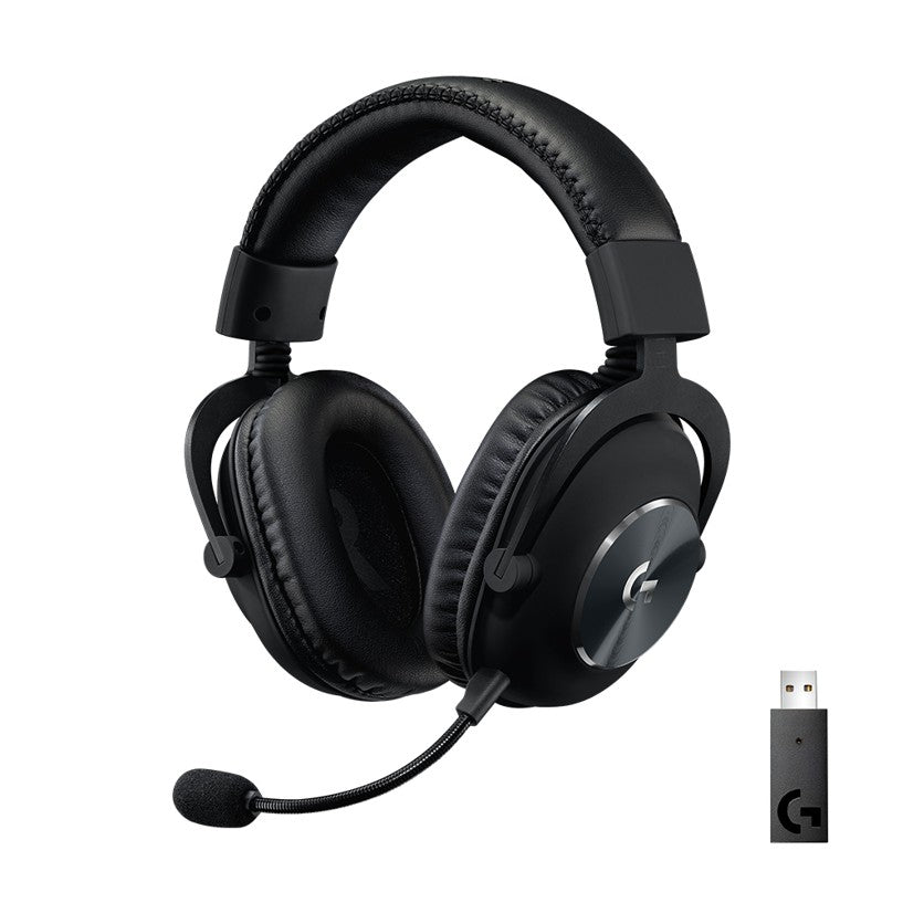 Logitech PRO X Wireless LIGHTSPEED sort headset og USB-modtager