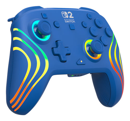 Turtle Beach Afterglow Wave Wireless – Switch, blå – Set skråt fra venstre