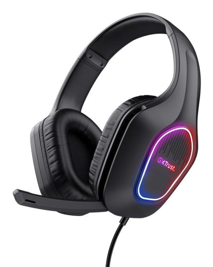 TRUST GXT416 ZIROX LED HEADSET - SORT