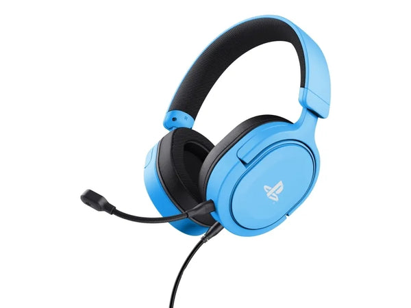 Trust GXT 498B Forta – blåt gamingheadset til PS5 og PS4