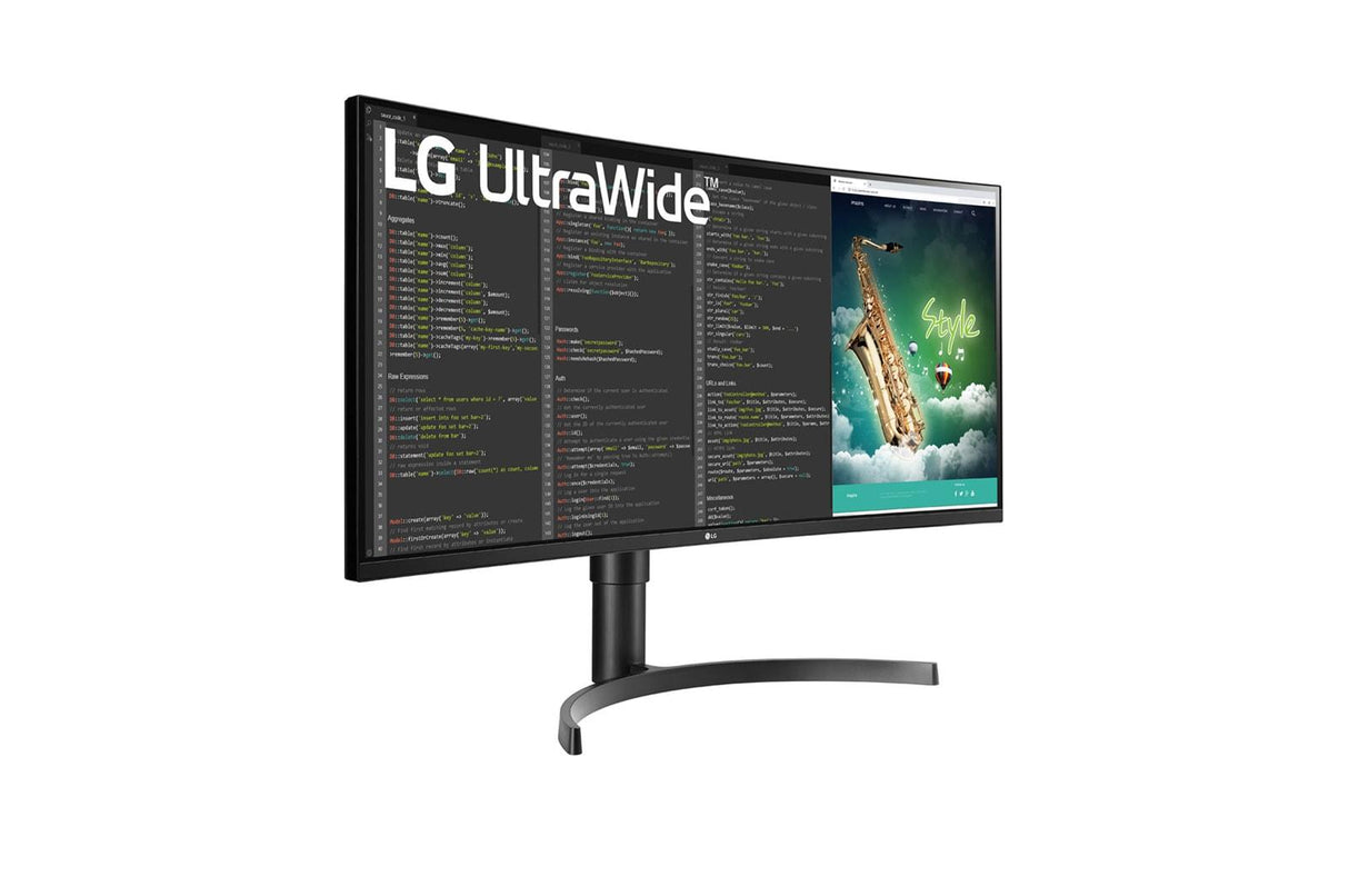 LG UltraWide 35WN75CP-B 35 3440 x 1440 (UltraWide) HDMI DisplayPort USB-C 100Hz  Dockingskærm LG Electronics