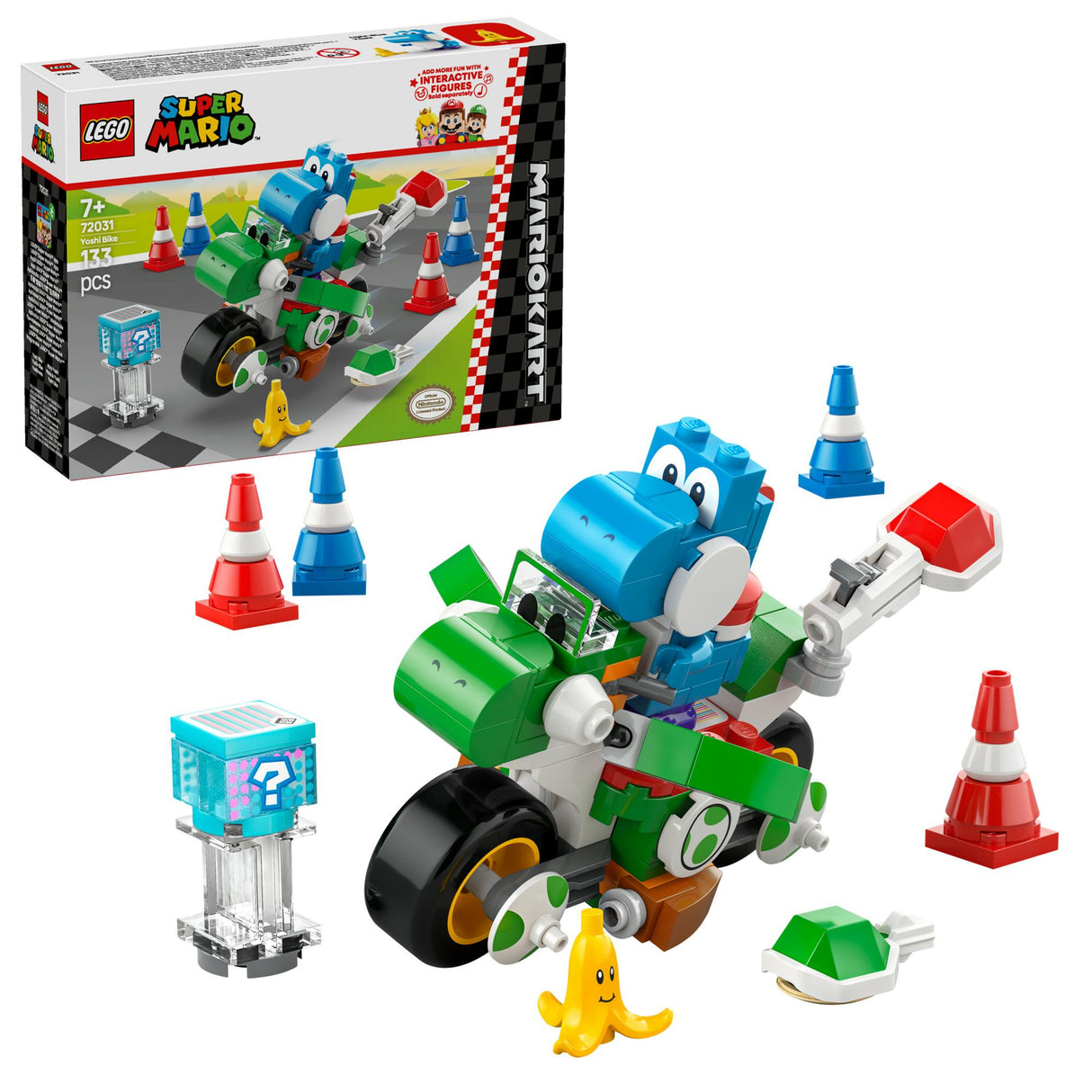 LEGO 72031 Super Mario - Mario Kart: Yoshi Bike, construction toy LEGO