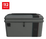 Turtle Beach PlayTrek 2-in-1 – Switch 2-rejsetaske – Sort – taske forfra med Switch 2-mærkning