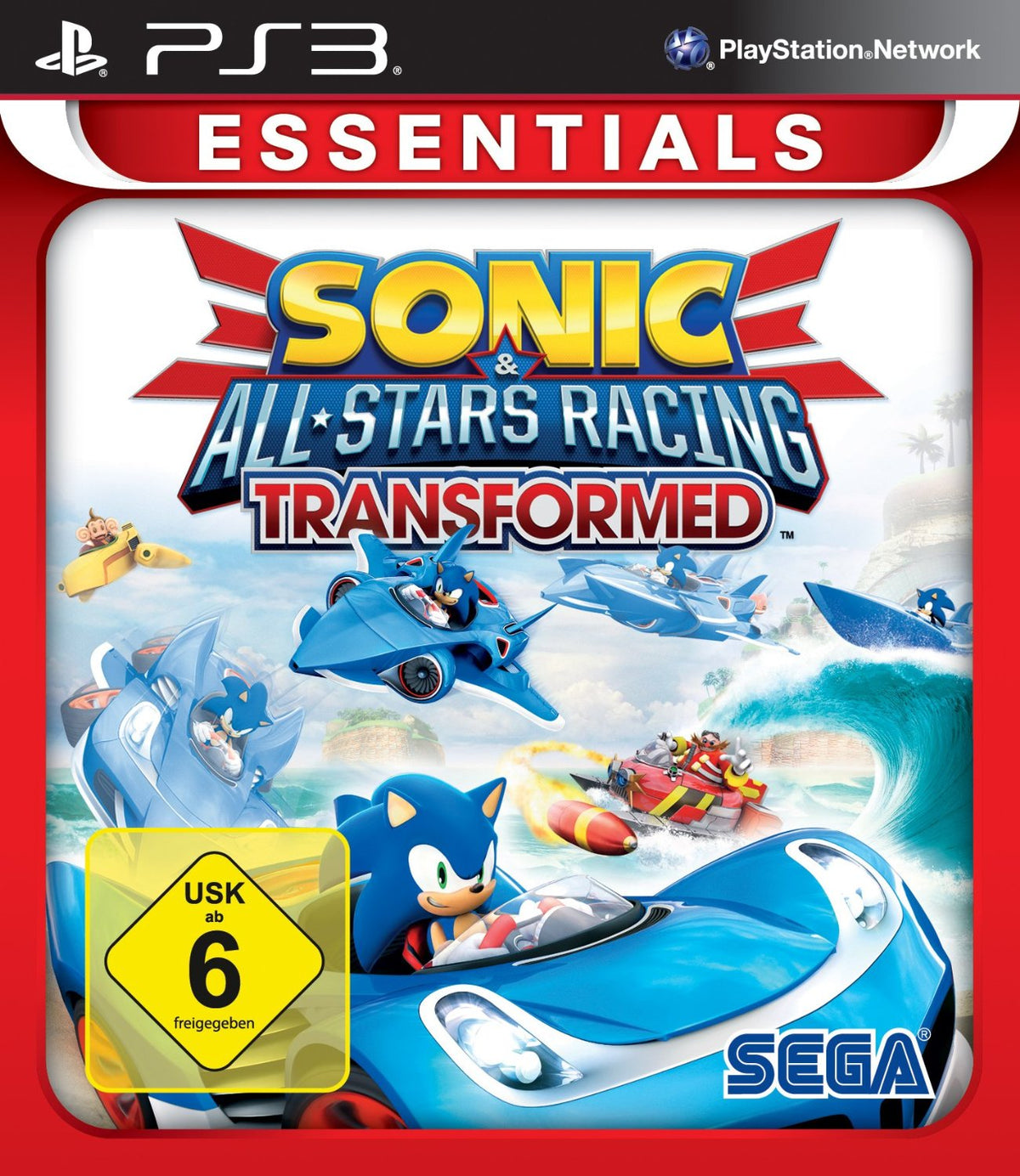 Sonic All-Star Racing: Transformed (Essentials) – PlayStation 3 – spilomslag