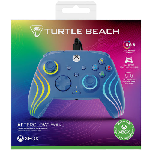 Turtle Beach Afterglow Wave Wired – Xbox/PC, blå – Emballagens front