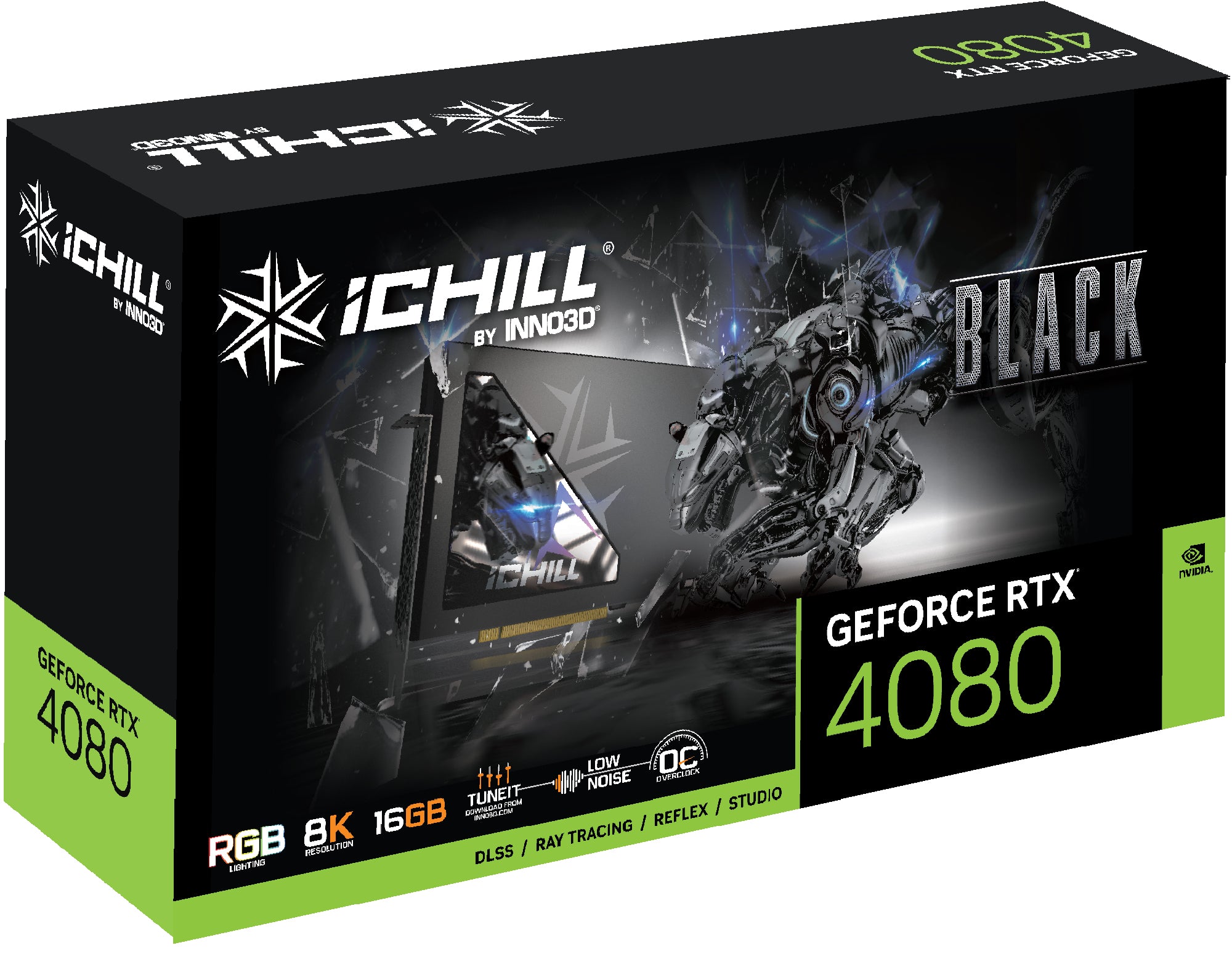 Inno3D iChiLL GeForce RTX 4080 Black 16GB Inno3D