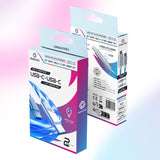 ONIVERSE LED FAST CHARGING CABLE : USB-C > USB-C, 2 M - WHITE Oniverse