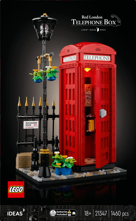 LEGO 21347 Ideas Red London Telephone Box, construction toy LEGO