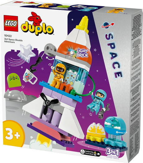 LEGO 10422 DUPLO 3-in-1 space shuttle for many adventures LEGO