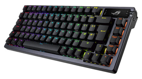 ASUS M701 ROG AZOTH/NXRD/FR – set skråt forfra (vinkel 2); tastaturlayout illustrativt