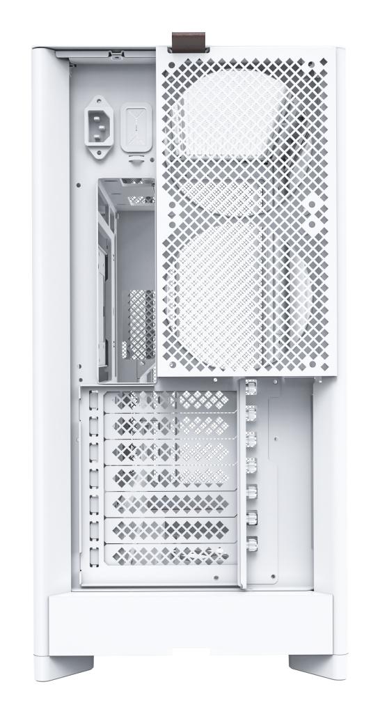Montech HS01, Mesh front, ATX, no fans - White Telon Technology Co Ltd (Montech)