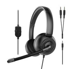 Speedlink - Metis Stereo Headset, 3,5mm Jack with Y-Adapter - Black Speedlink