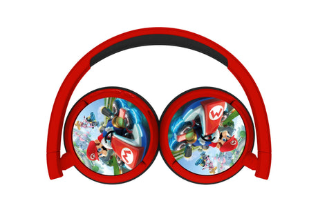 Røde OTL Mario Kart-børnehøretelefoner – sammenfoldet