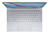 ASUS ExpertBook Ultra B9406CAA-TG0694X – taster og arbejdsflade set ovenfra; tastaturlayout illustrativt