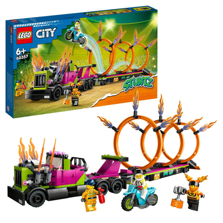 LEGO 60357 City Stunt Truck with Fire Tire Challenge LEGO