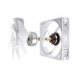 ASUS ProArt PF120 hvid 3-pak – illustration af adskilt rotor og motor