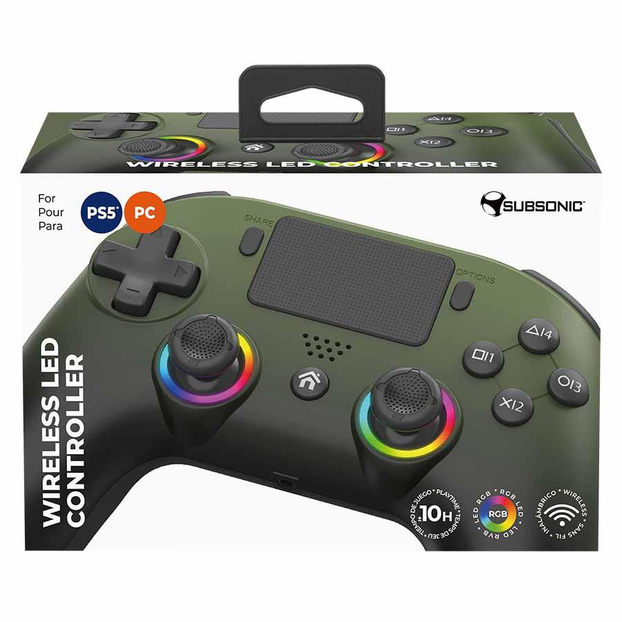 Subsonic - Wireless LED Controller - PS5 (Green) Subsonic