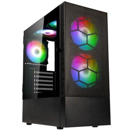 Kolink Observatory MX Mesh ARGB Midi-Tower-Gehäuse – Schwarz