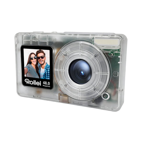 Rollei Compactline Pocket digitalkamera – transparent klar – detalje eller anvendelse 1
