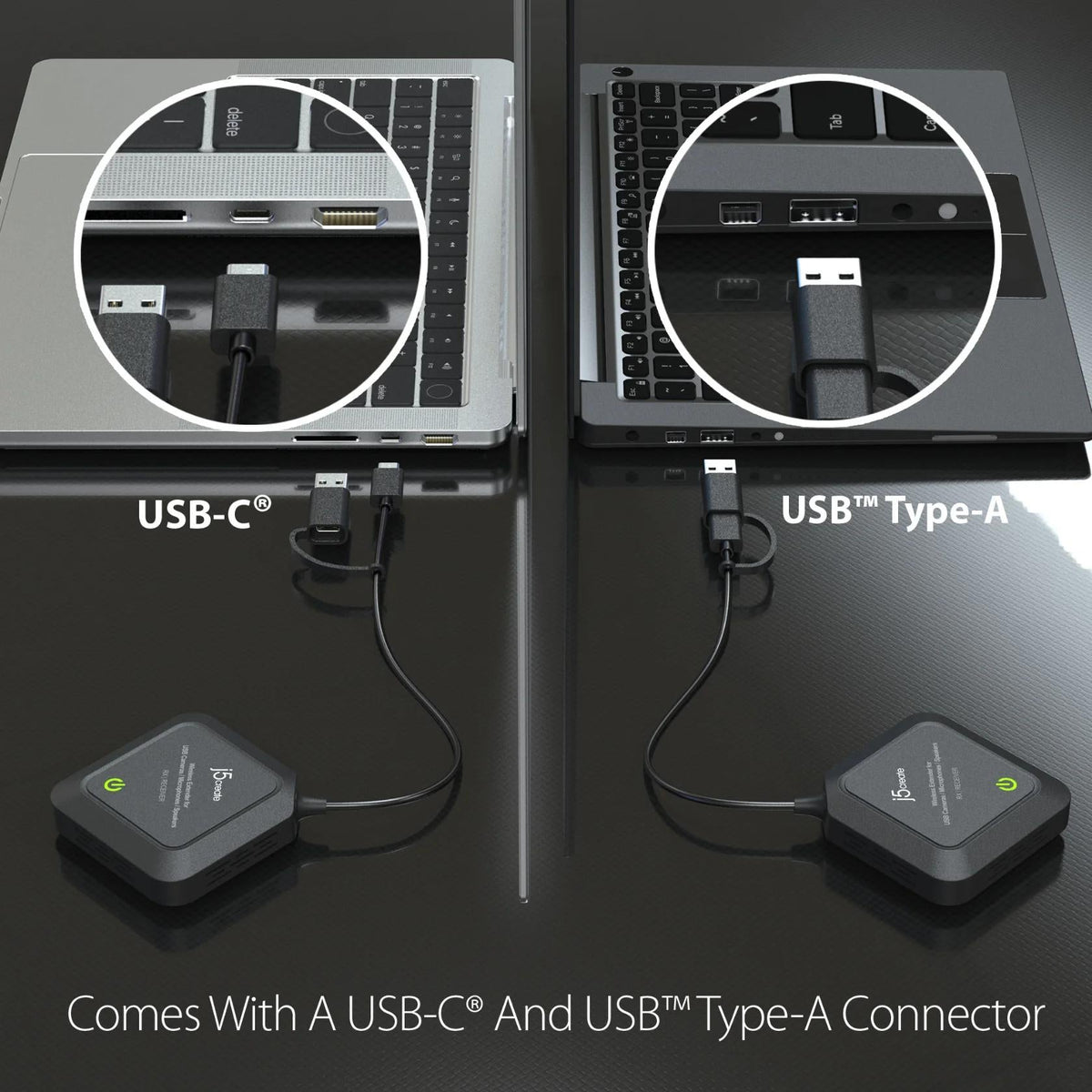 J5 WIRELESS EXTENDER FOR USB CAMERAS, MICROPHONES & SPEAKERS J5