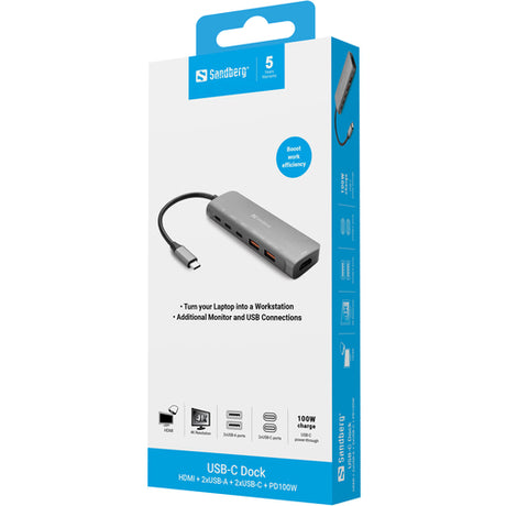 USB-C Dock HDMI + 2xUSB-A +