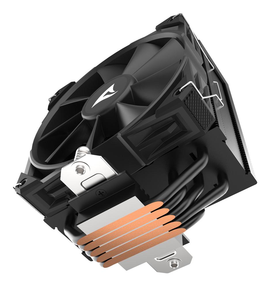 Sharkoon A50 Black 230W TDP 5-Heatpipe 120mm PWM FDB CPU Air Cooler Sharkoon