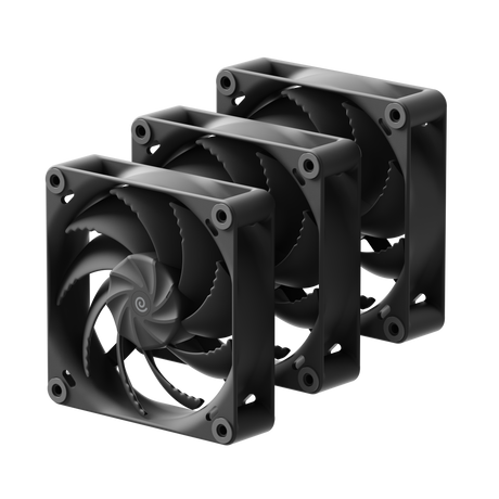 HAVN H12 – Sort 120 mm performance blæser med høj luftgennemstrømning HAVN