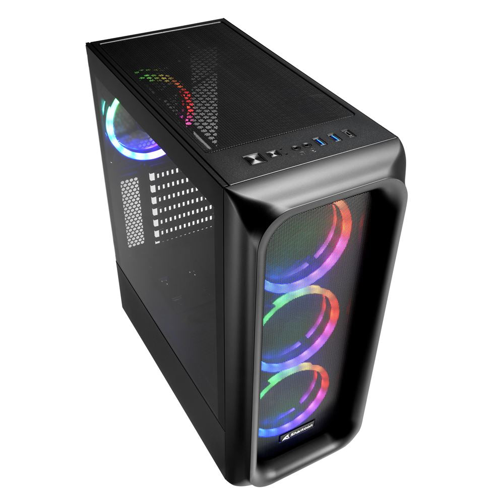 Sharkoon TK5M RGB, tower housing, black, tempered glass - window Sharkoon