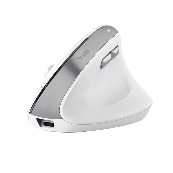 TRUST BAYO II ERGONOMIC TRÅDLØS MUS - HVID