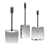 j5create JCD391-N – 4K60 USB-C multiport-adapter – Tre vinkler af docken