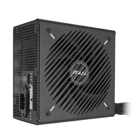 ASUS PRIME-650B-BLACK – oprejst strømforsyning med strømstik og blæsergitter