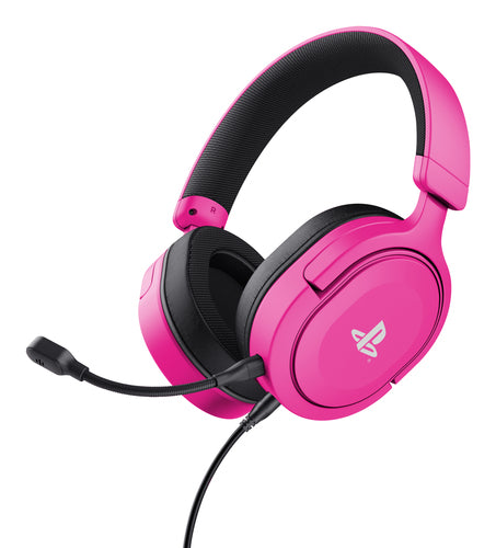 Trust GXT 498P Forta – lyserødt gamingheadset til PS5 og PS4