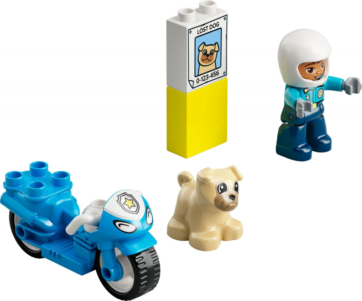 LEGO 10967 DUPLO Police Motorbike Construction Toy (Police Toy for Toddlers Aged 2+, Ideal Motor Skills Toy for Babies, Toy Motorbike) LEGO
