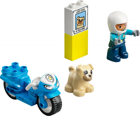 LEGO 10967 DUPLO Police Motorbike Construction Toy (Police Toy for Toddlers Aged 2+, Ideal Motor Skills Toy for Babies, Toy Motorbike) LEGO