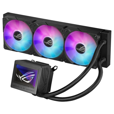 ASUS ROG RYUJIN III 360 ARBG AiO Water Cooler w. 3.5" LCD, 3x120mm ROG ARGB MD Fans 2200 (AM5 comp.) ASUS