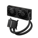 ASUS ProArt LC 240 – radiator med to blæsere og pumpeblok set skråt