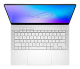 ASUS ROG Zephyrus G14 GU405AW-SY017W – taster og arbejdsflade set ovenfra; tastaturlayout illustrativt