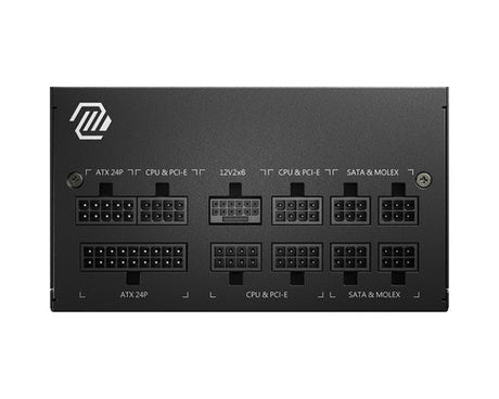 MSI MAG A750GL PCIE5 750 W strømforsyning - 80 PLUS Gold - visning 2