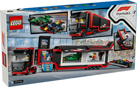 LEGO 60445 City F1 Transporter with RB20 & AMR24 F1 Racing Cars LEGO