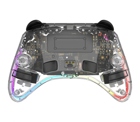 Wireless transparent Switch 2 controller with C-button, RGB deltaco_gaming