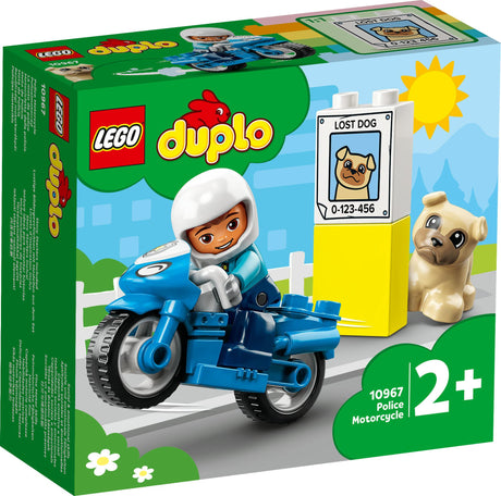 LEGO 10967 DUPLO Police Motorbike Construction Toy (Police Toy for Toddlers Aged 2+, Ideal Motor Skills Toy for Babies, Toy Motorbike) LEGO