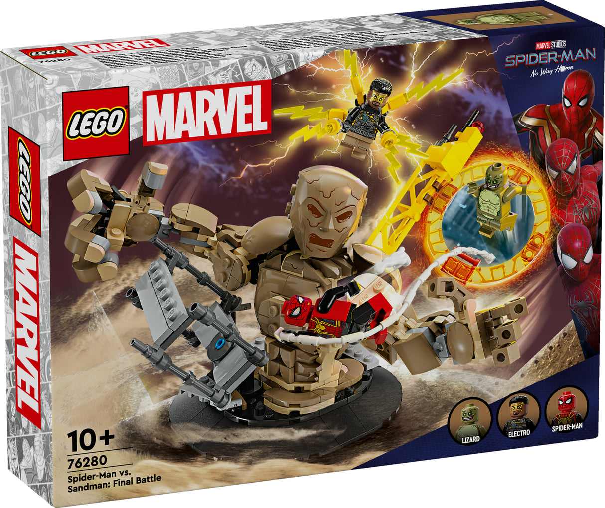 LEGO 76280 Marvel Super Heroes Spider-Man vs. Sandman: Showdown, construction toy LEGO