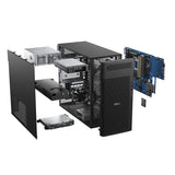 Dell Pro Max Tower T2 FCT2250 – illustration med åbent kabinet